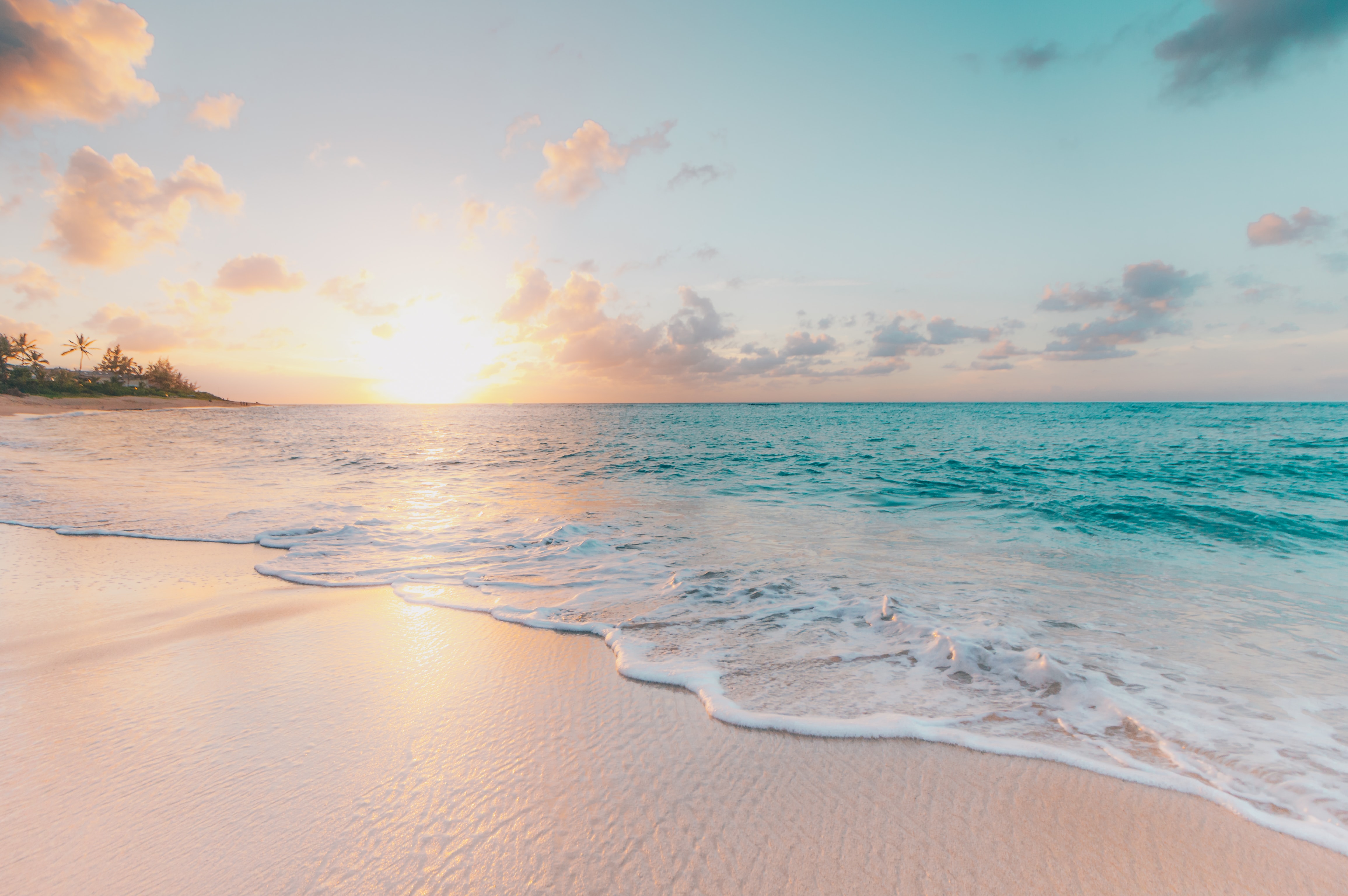 sunset at beach